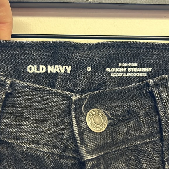 Old Navy High Rise Slouchy Straight - Picture 2 of 4